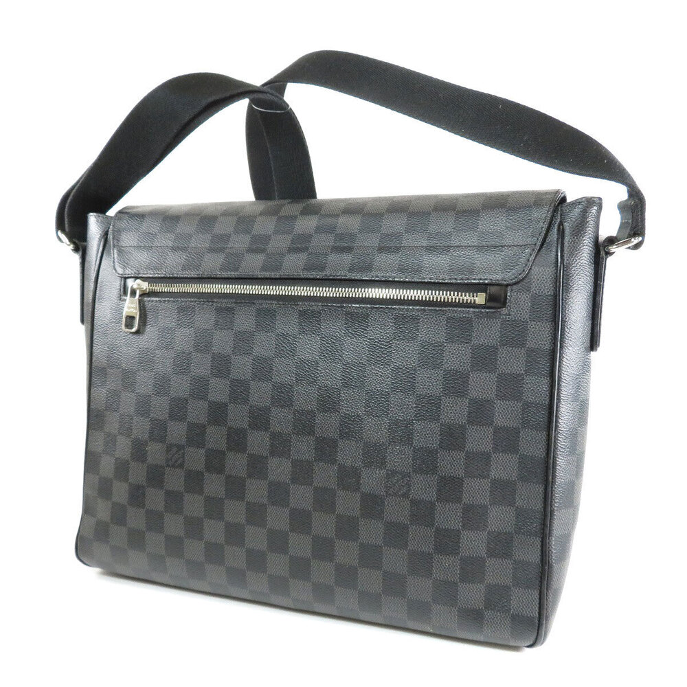 Louis Vuitton Shoulder District Damier Bag Canvas Brown